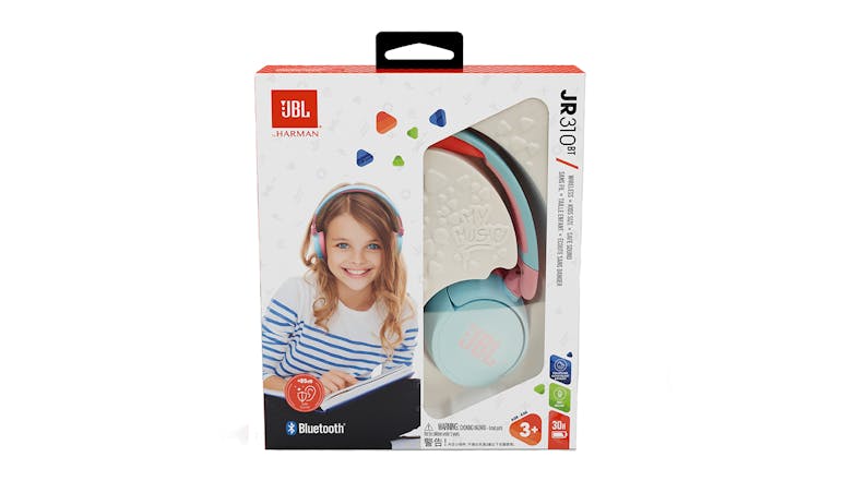 JBL JR310BT Kids Wireless On-Ear Headphones - Blue