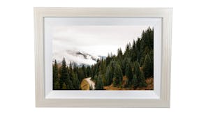 Fresh Design 10" Digital Photo Frame Wood - White