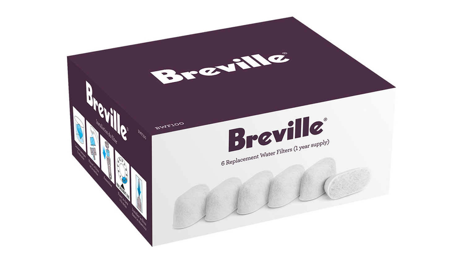 Breville Espresso Machine Water Filters - 6 Pack | Harvey Norman New ...