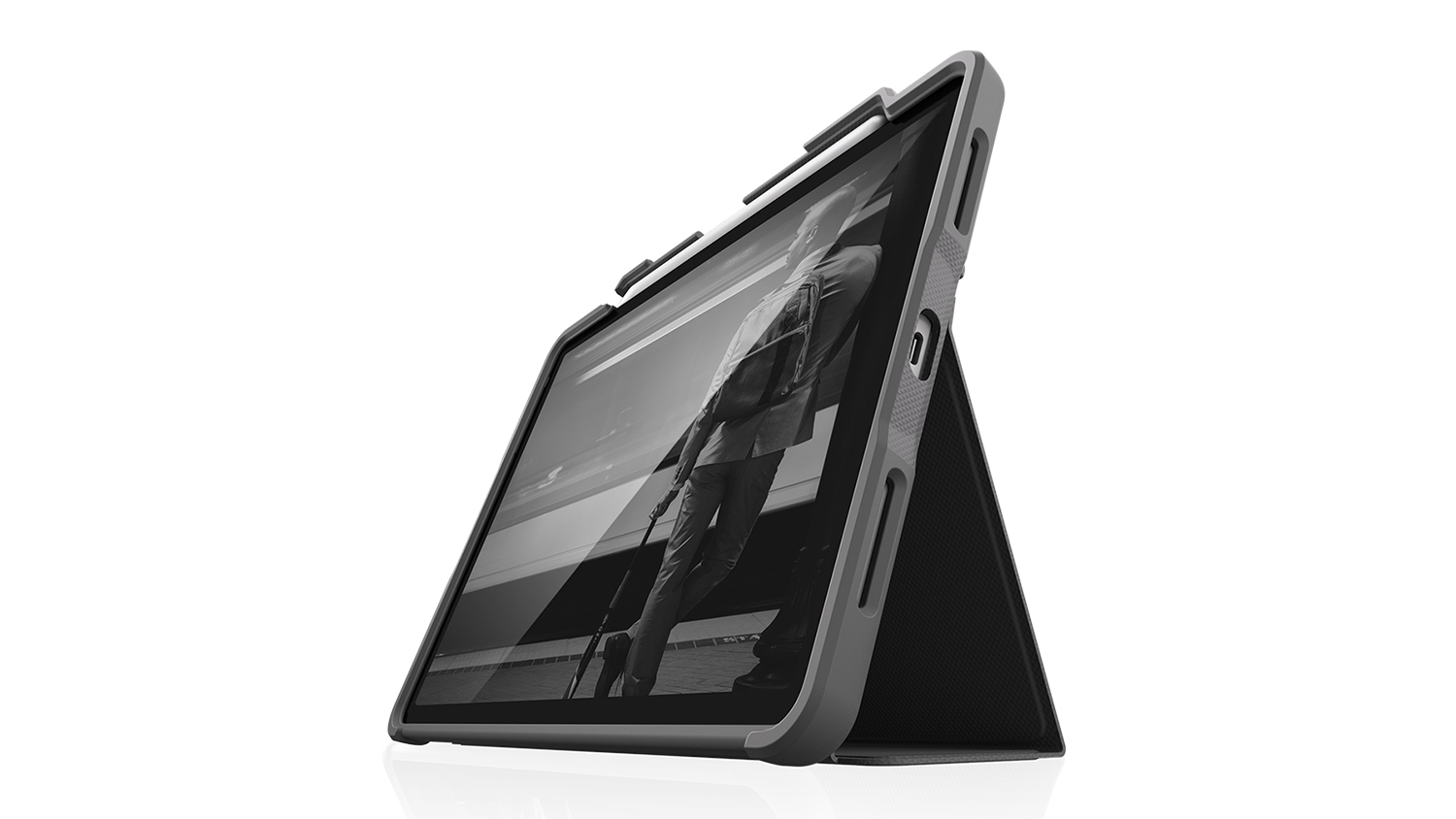 STM Dux Plus Case for iPad Air 11" (M2/5th/4th Gen) - Black (222-286JT-01)