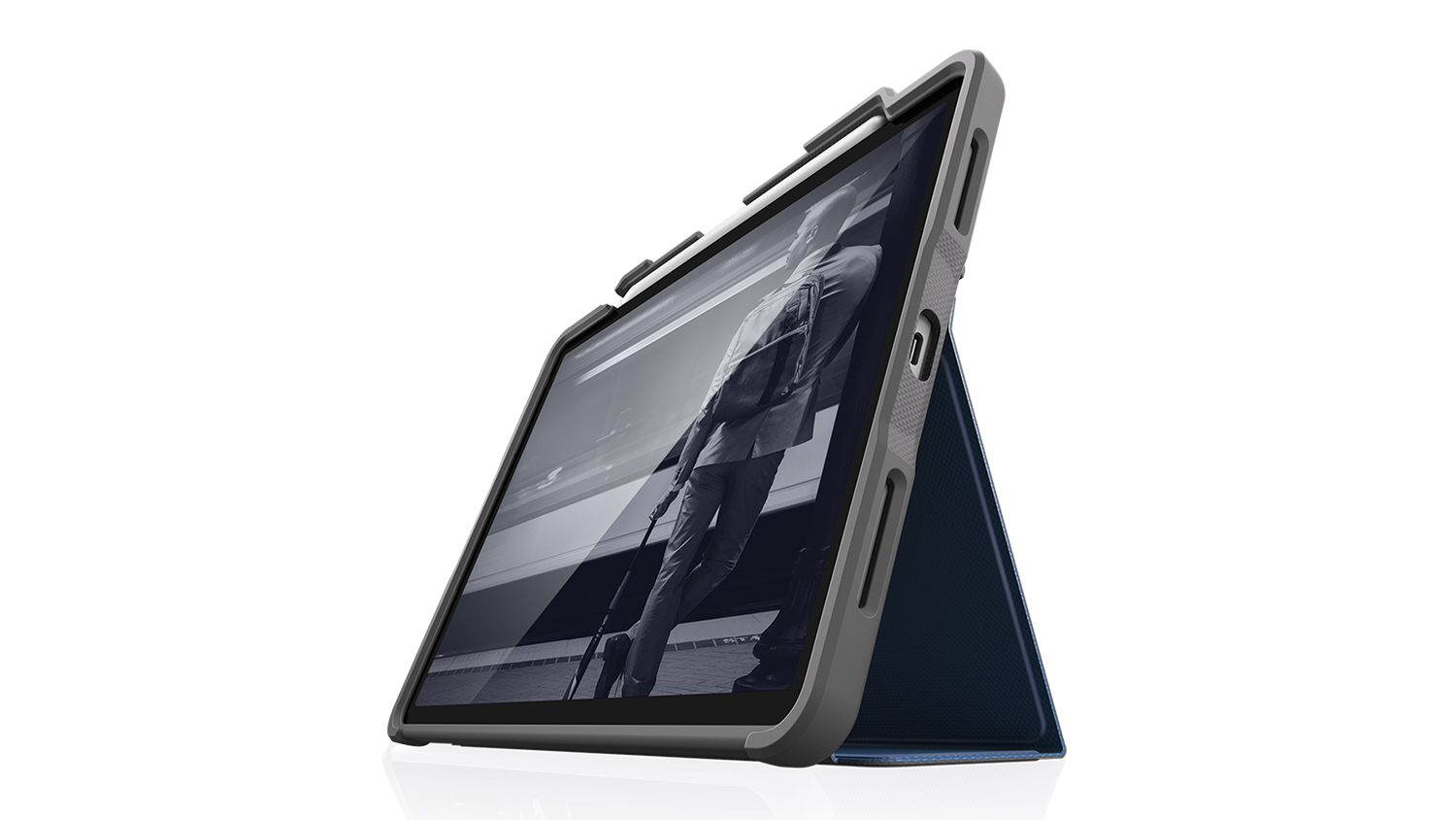 STM Dux Plus Case for iPad Air 11" (M2/5th/4th Gen) - Midnight Blue (222-286JT-03)