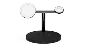 Belkin Boost Up Charge Pro 3-in-1 Wireless Charger Stand with MagSafe 15W - Black