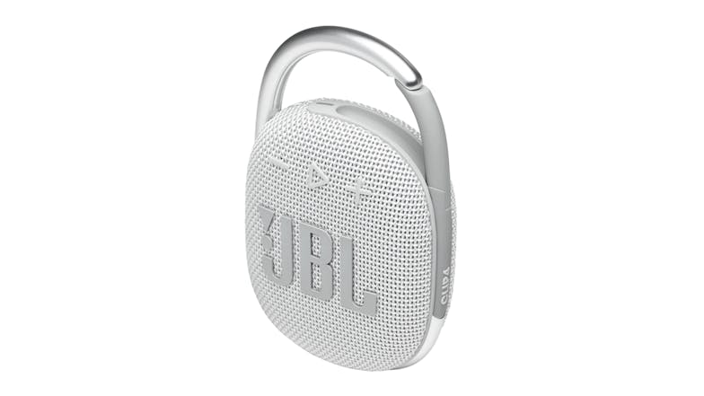 JBL Clip 4 Ultra-portable Bluetooth Speaker - White