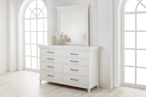 Bayswater 8 Drawer Dresser with Mirror by Coastwood Furniture