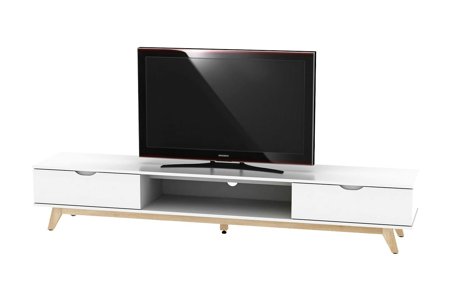 AVS 2000mm Superlow TV/AV Cabinet - White