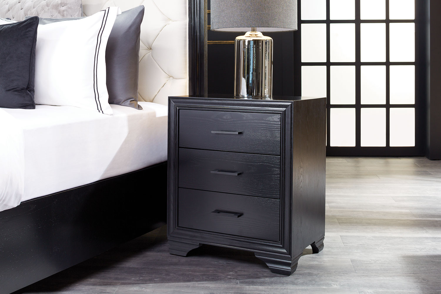 Venice 3 Drawer Bedside Table Harvey Norman New Zealand
