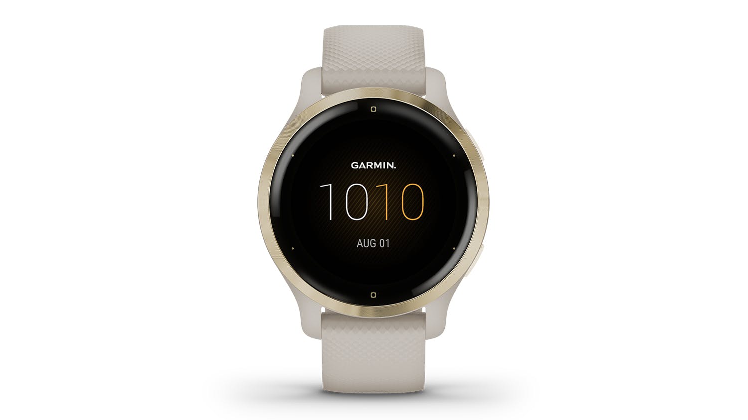 Garmin Venu 2S - Light Gold Bezel with Light Sand Case and Silicone Band