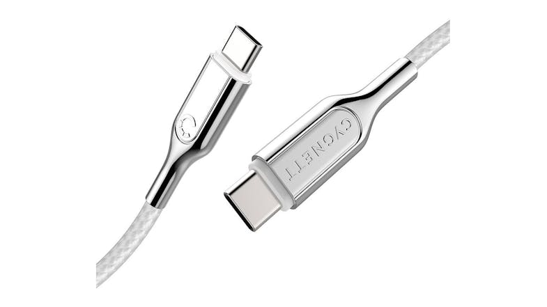 Cygnett Armoured USB-C To USB-C 1m - White