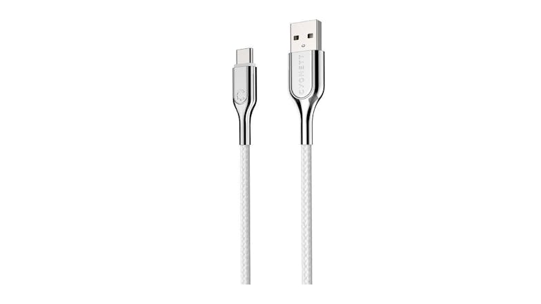 Cygnett Armoured USB-C To USB-A 1M - White