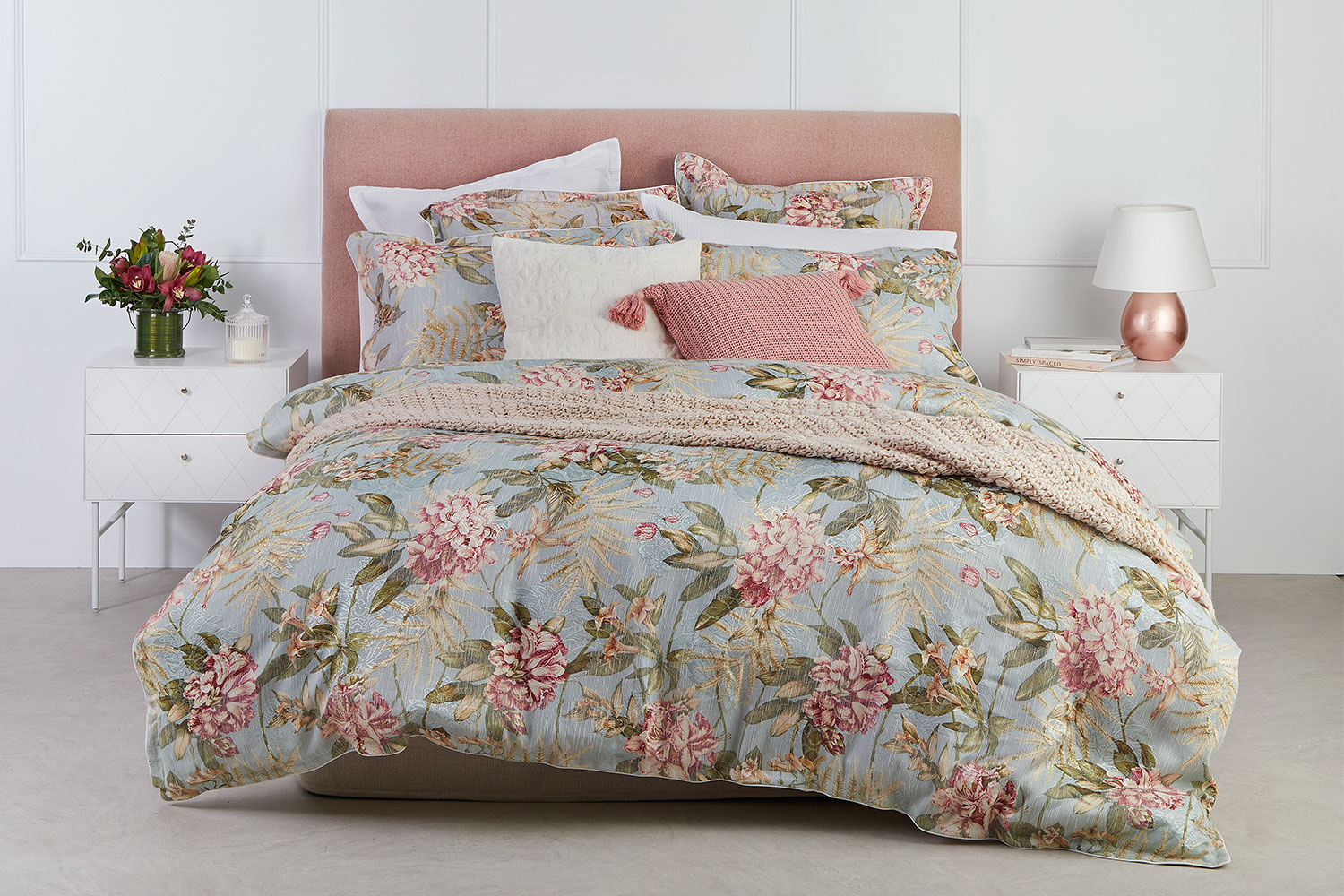 Hazelwood Green Duvet Cover Set by Platinum Collection Harvey Norman