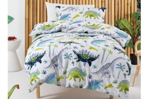 Dino Dudes Duvet Cover Set by Squiggles