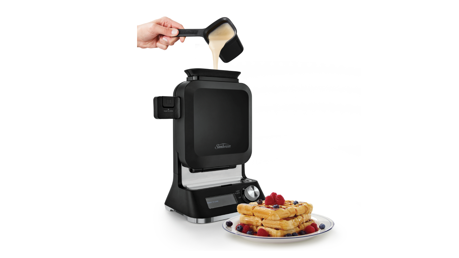 Sunbeam Vertical Waffle Maker Black Harvey Norman New Zealand