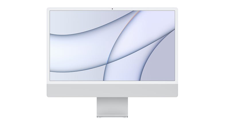 Apple iMac 24" M1 8-Core CPU & 7-Core GPU 8GB-RAM 256GB-SSD with Retina 4.5K Display - Silver (2021)