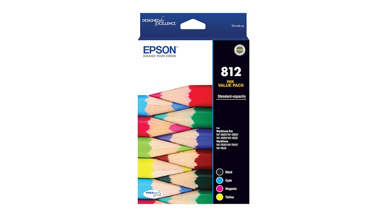 Epson 812 Standard Capacity DURABrite Ultra Ink Cartridge - Value Pack