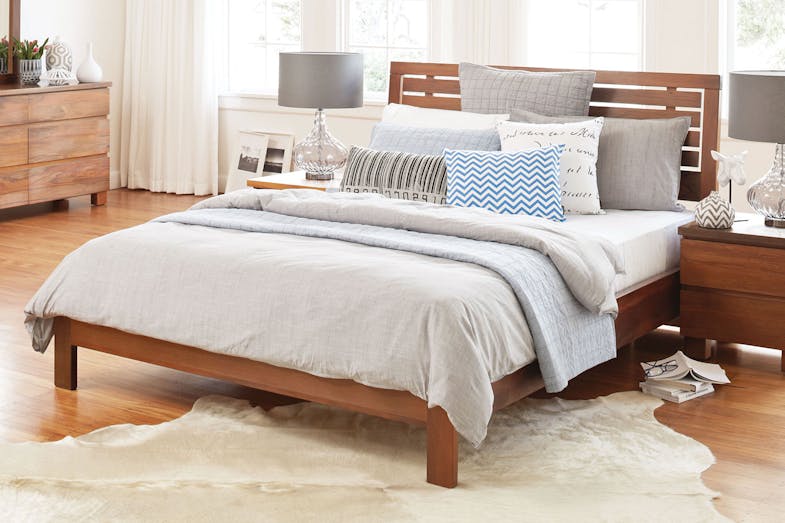 Riverwood Queen Slatted Duvet Foot Bed Frame by Sorensen Furniture