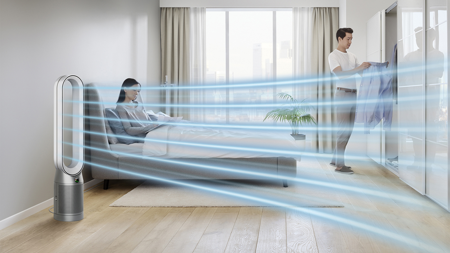 Dyson TP07 Purifier Cool Tower Fan - White/Silver