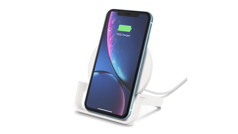 Belkin Boost Up Charge 10W Wireless Charging Stand (AC Adapter Not Included) - White