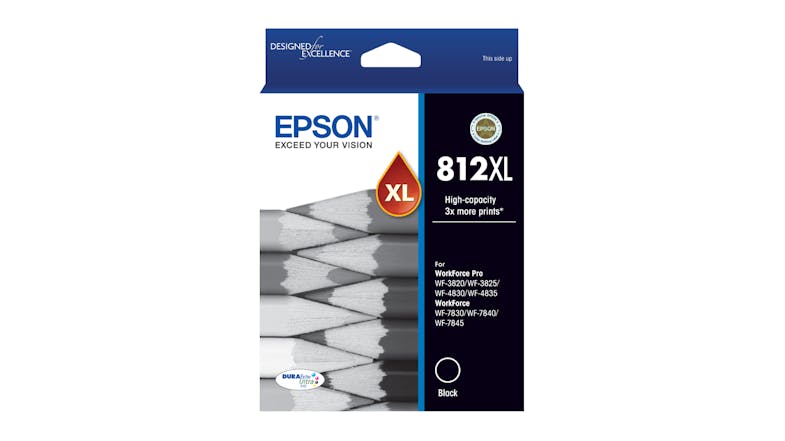 Epson 812XL High Capacity DURABrite Ultra Ink Cartridge - Black