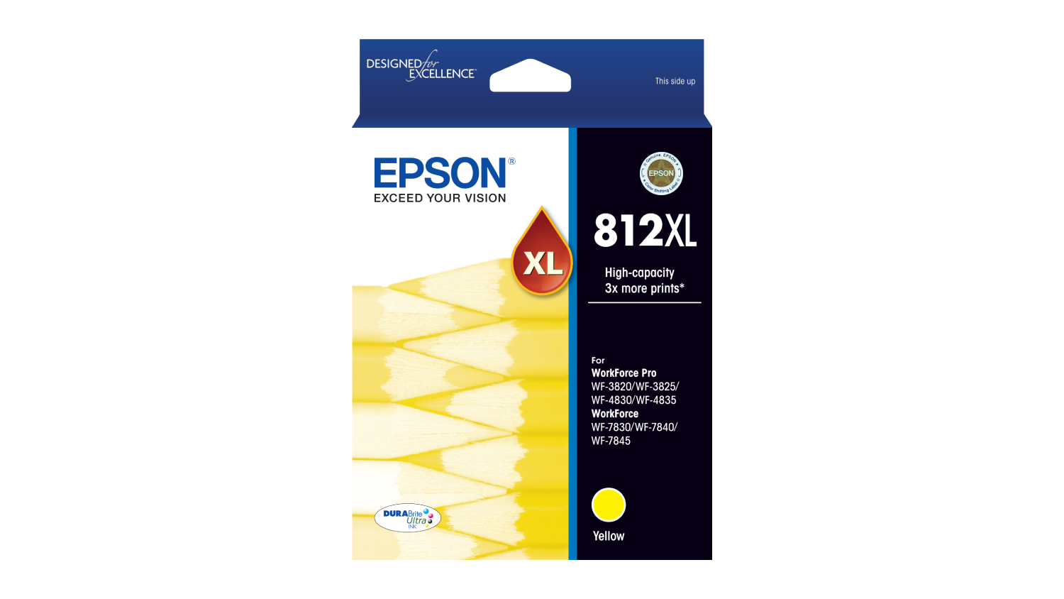 Epson 812XL High Capacity DURABrite Ultra Ink Cartridge - Yellow