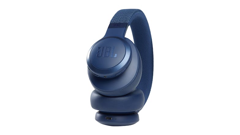 JBL Live 660 Noise-Cancelling Wireless Over-Ear Headphones - Blue