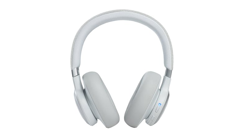 JBL Live 660 Noise-Cancelling Wireless Over-Ear Headphones - White