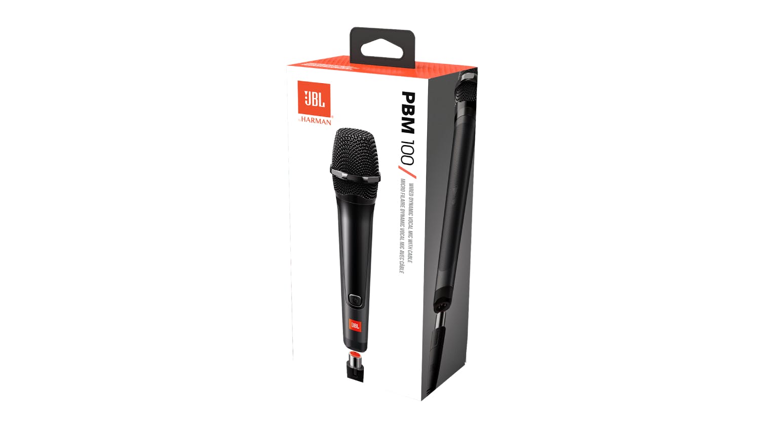 JBL PBM100 Wired Microphone Black (JBLPBM100BLK) Harvey Norman
