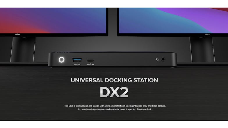 Alogic USB-C Dual 4K Display Universal Docking Station - DX2 with 65W Power Delivery