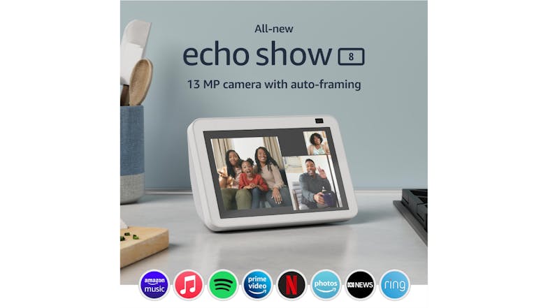 Amazon Echo Show 8 (2nd Gen) - Glacier White