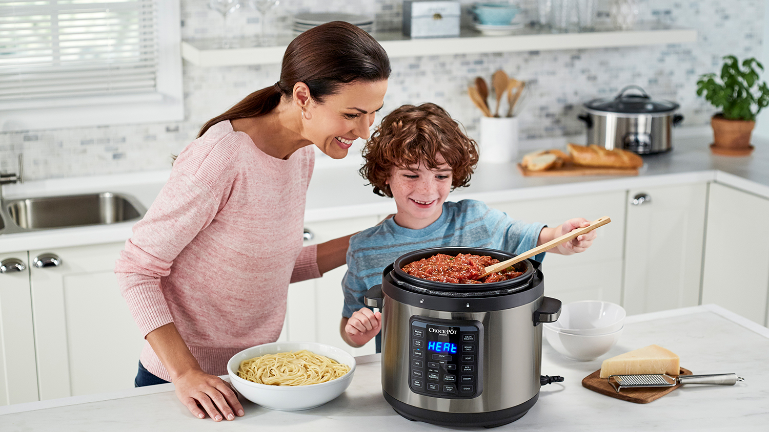 Crock Pot 5.7L Express Crock Pressure Multi Cooker Dark Stainless CPE210 Harvey Norman New Zealand