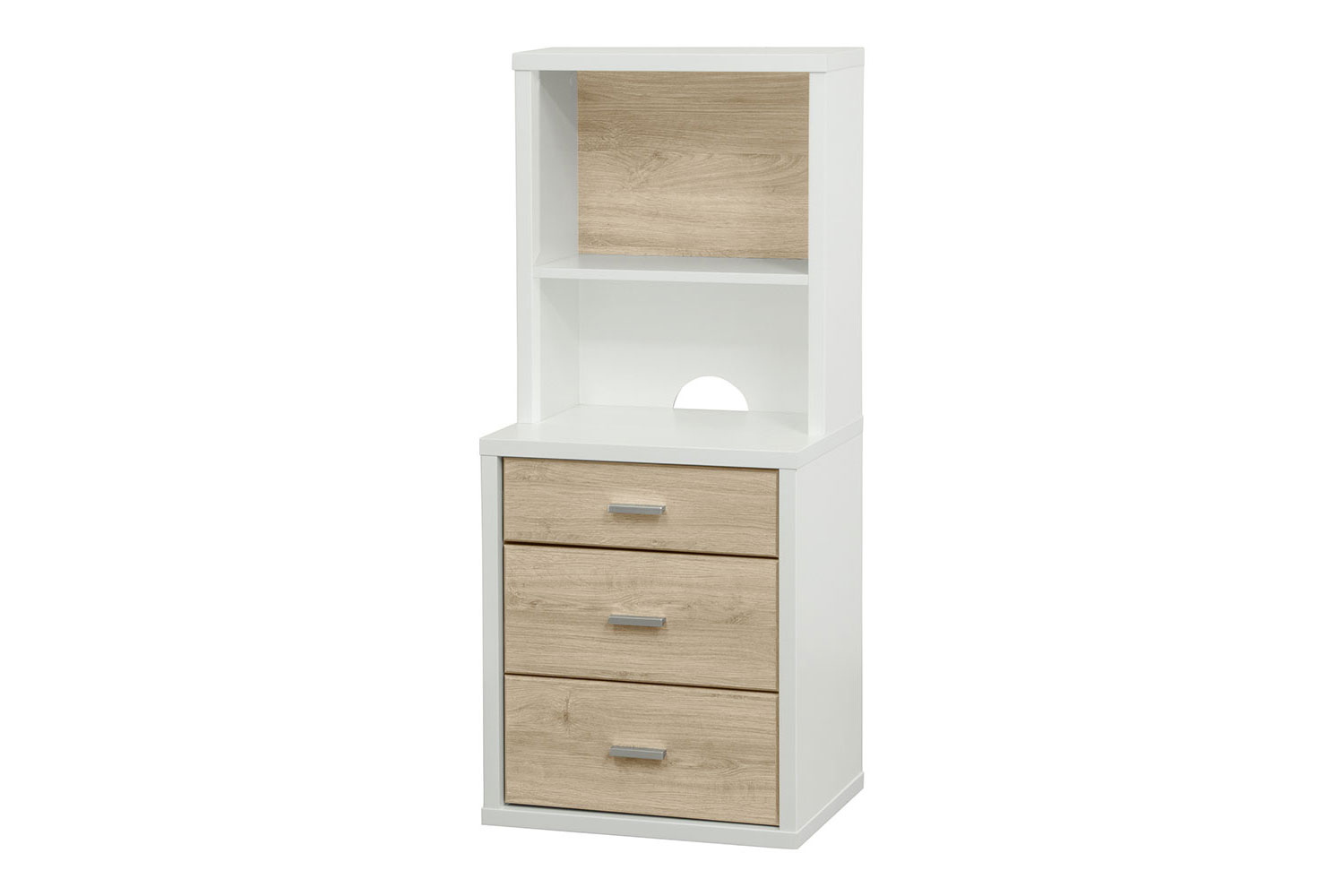 Hero 3 Drawer Bedside Hutch - Oak
