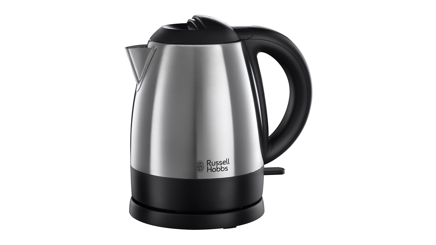 Russell Hobbs Compact 1L Kettle Brushed Stainless Steel Black 18569AU