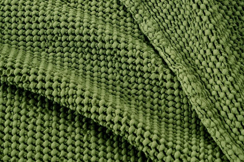 New Bliss Stonewashed Blanket by Baksana - Olive