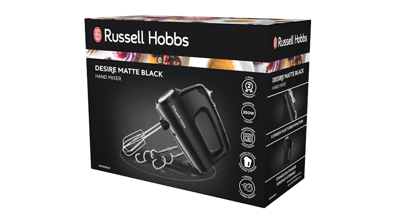Russell Hobbs Desire Hand Mixer - Matte Black