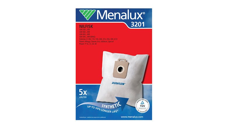 Menalux Duraflow 3201 Replacement Vacuum Bags