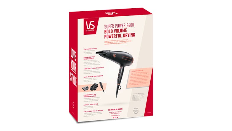 VS Sassoon Super Power 2400 Hair Dryer