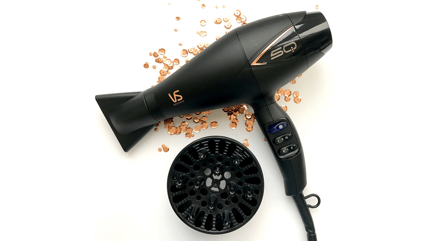 VS Sassoon 5Q Brilliance High Performance Hair Dryer - Black (VSP5QA)