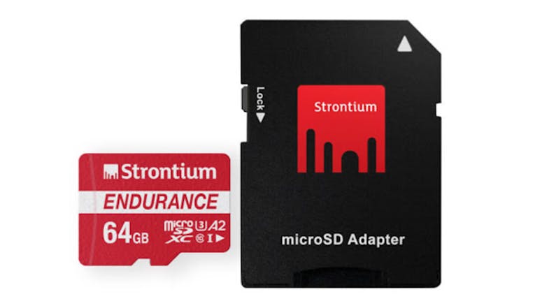 Strontium Nitro Plus Endurance A2 microSD Card with SD Adapter - 64GB