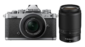 Nikon Z fc Mirrorless Camera (Black) with Nikkor Z DX 16-50mm Silver Lens & 50-250mm Telephoto Zoom Lens