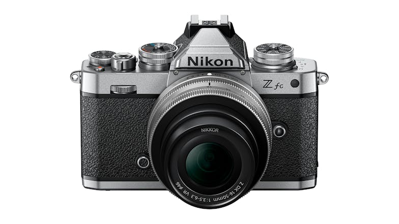 Nikon Z fc Mirrorless Camera (Black) with Nikkor Z DX 16-50mm Silver Lens & 50-250mm Telephoto Zoom Lens