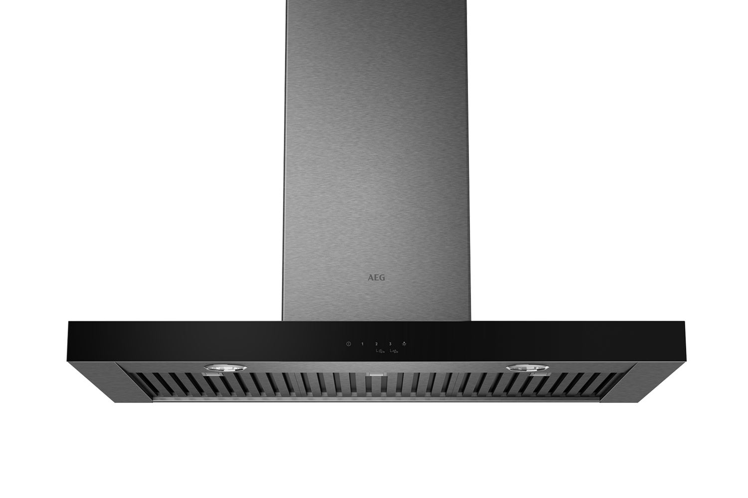 AEG 90cm Box Chimney Wall Mounted Rangehood - Dark Stainless Steel (DBE7980HB)