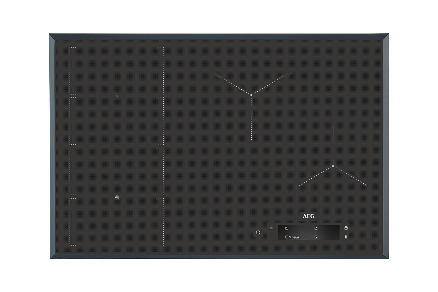 AEG 80cm Sensefry 4 Zone Induction Cooktop Black (IAE84851FB