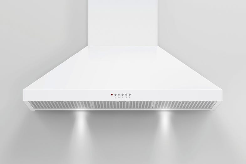 Fisher & Paykel 90cm Canopy Rangehood - White