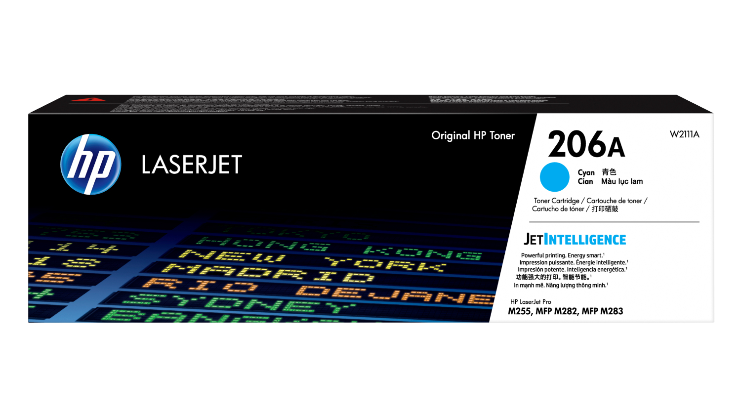 HP 206A LaserJet Toner Cartridge - Cyan (W2111A) Up to 1250 Page Yield
