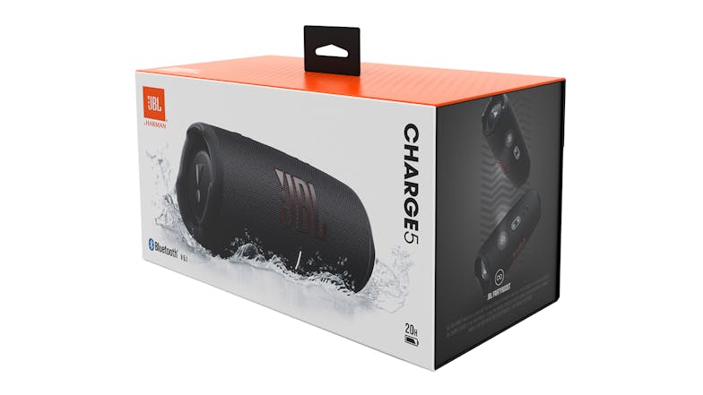 JBL Charge 5 Portable Bluetooth Speaker - Black