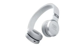 JBL Live 460 Noise-Cancelling Wireless On-Ear Headphones - White