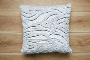 Arctic Faux Fur Square Cushion by Top Drawer