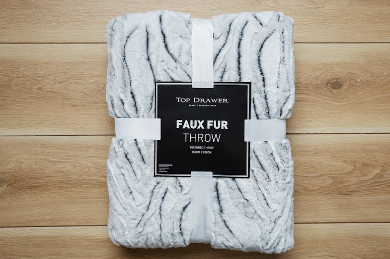 Arctic Faux Fur Throw by Top Drawer