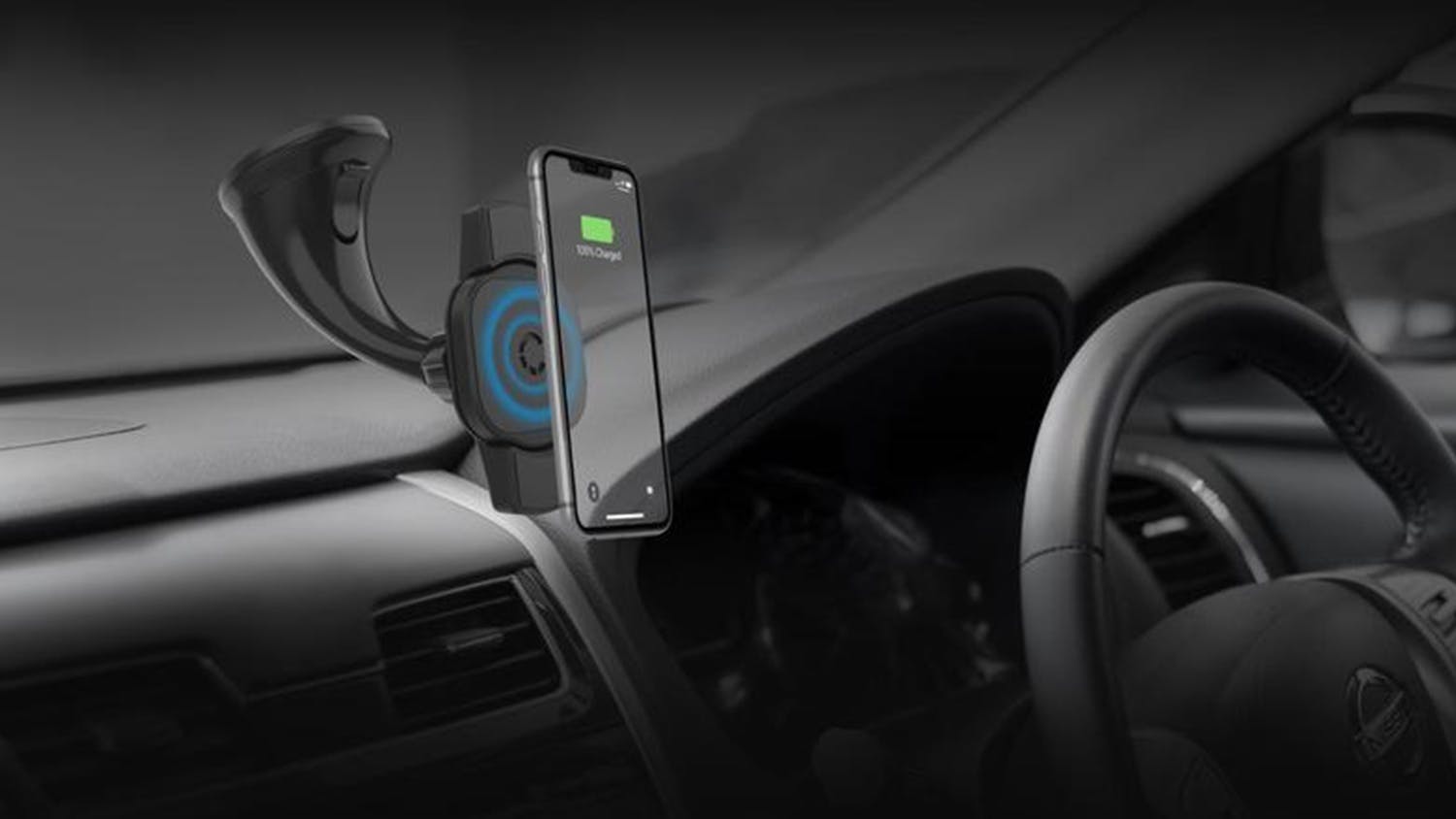 Cygnett Race Pro 10W Wireless 2-in-1 Smartphone Car Charger - Window Mount