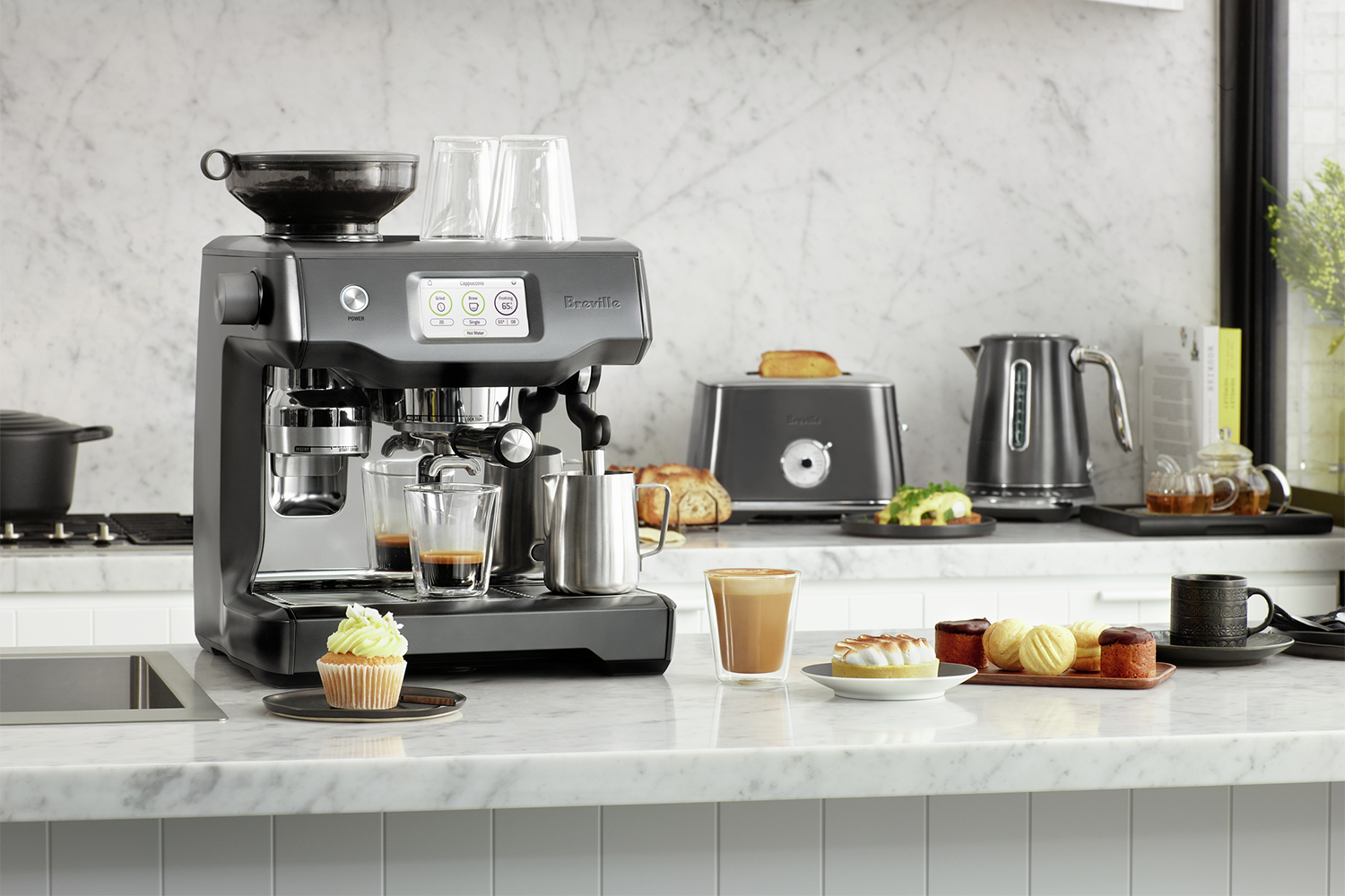 Breville the Oracle Touch Espresso Machine Black Stainless Harvey