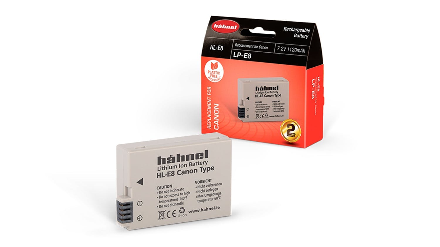 Hahnel HL-E8 Replacement Battery for Canon LP-E8